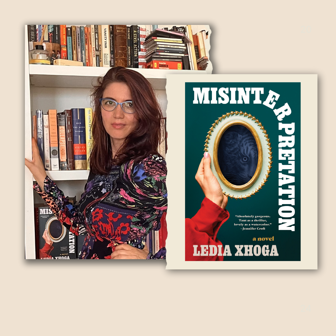 Ledia Xhoga signed her debut novel Misinterpretation