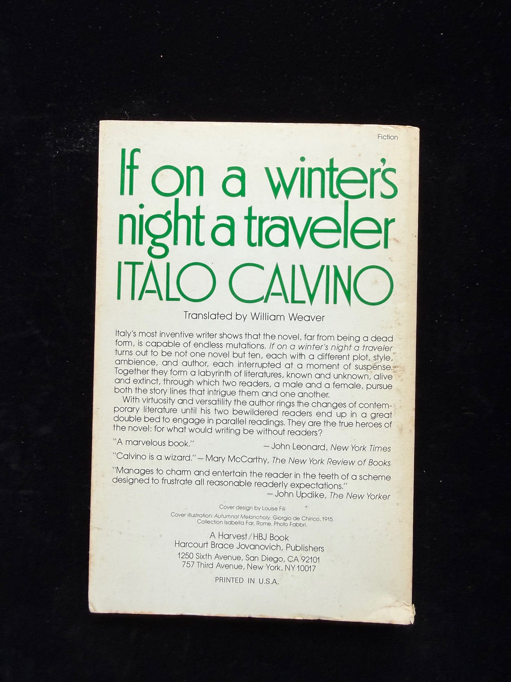 If on a winter’s night a traveler