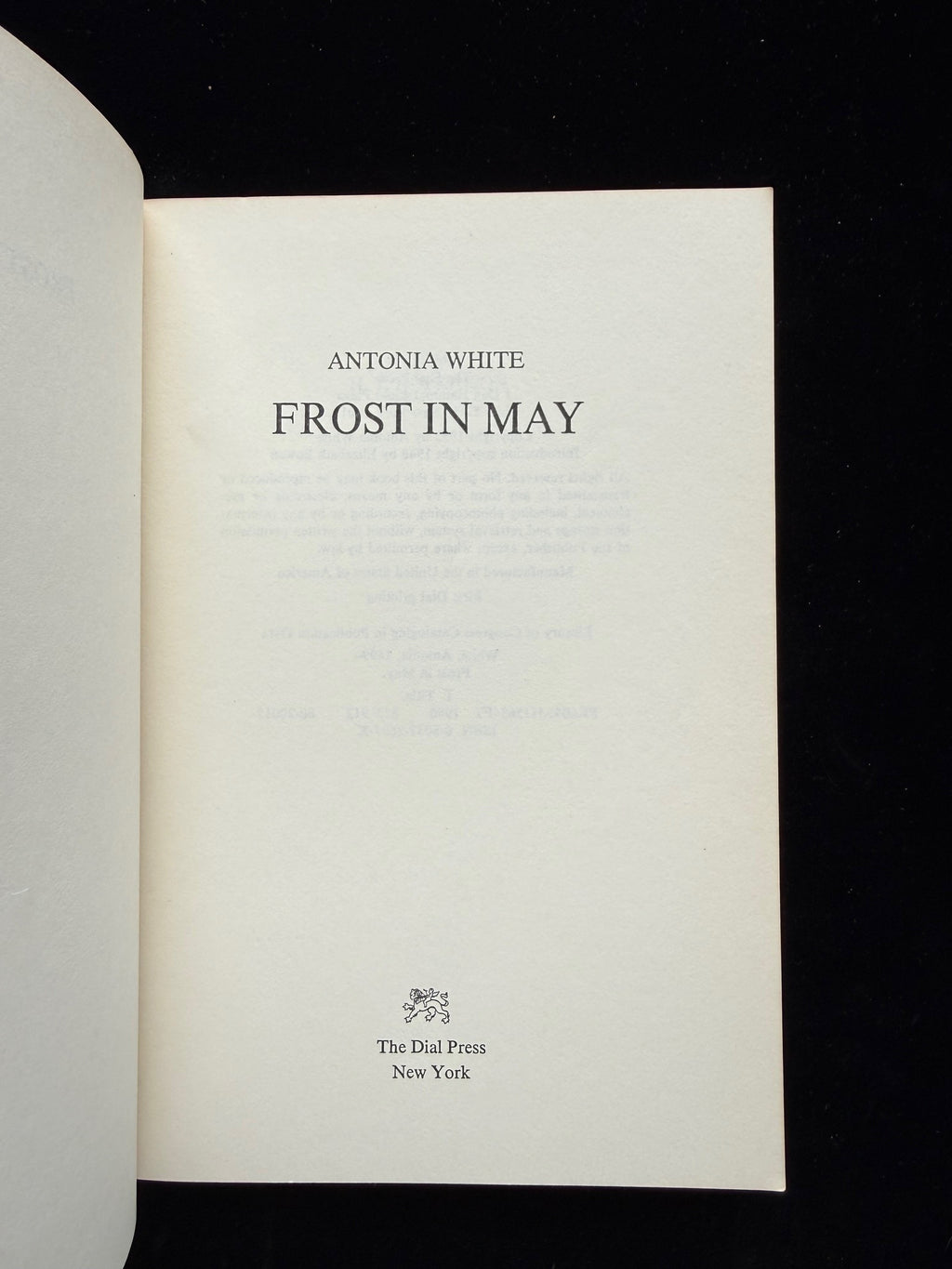 Frost in May