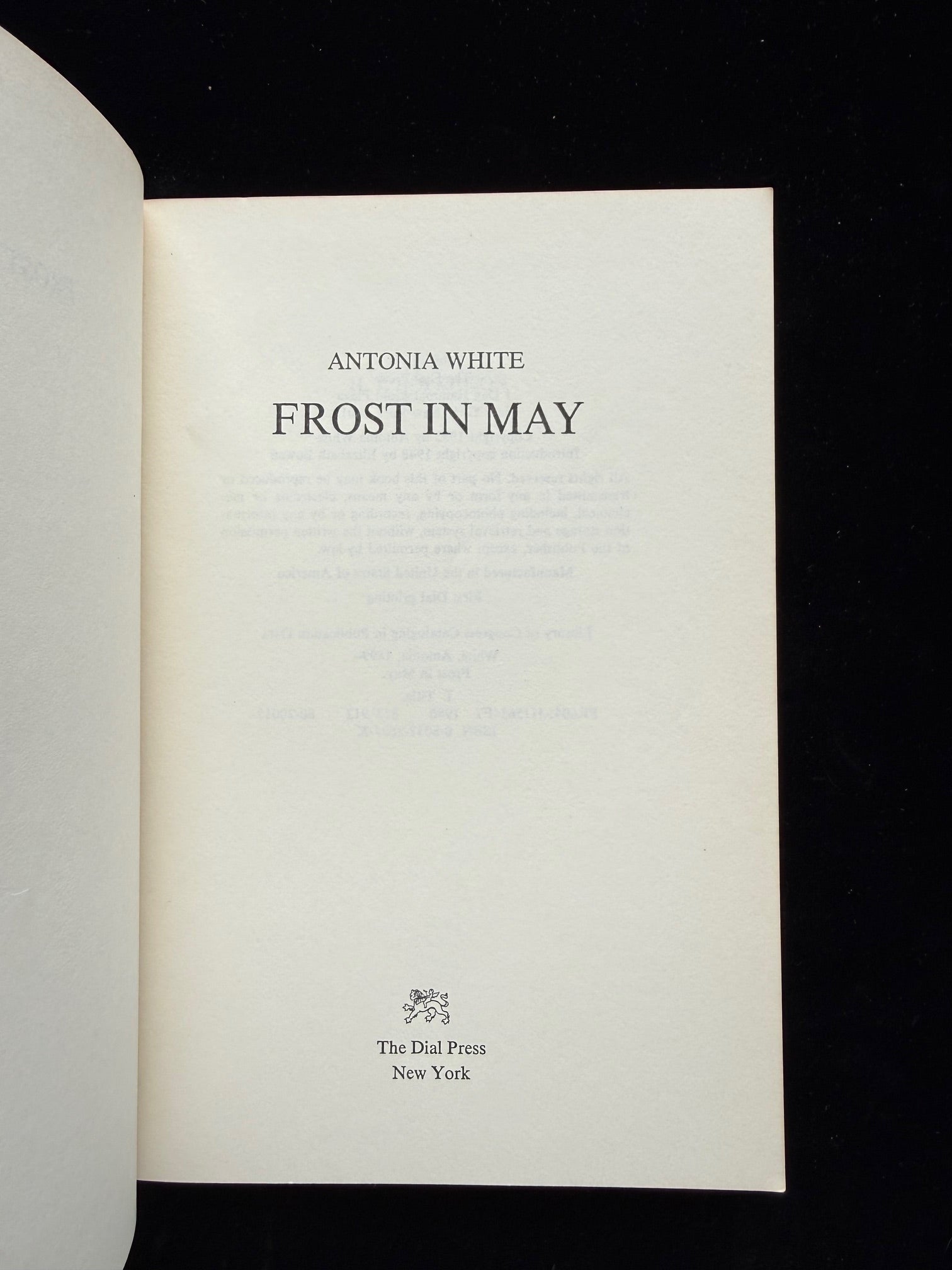 Frost in May