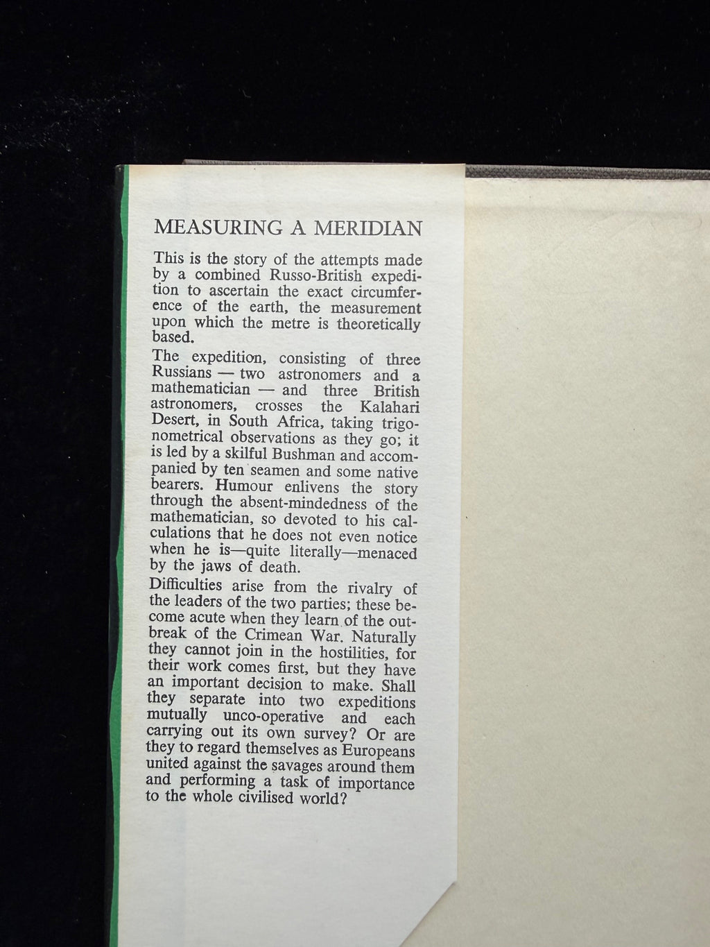 Measuring a Meridian