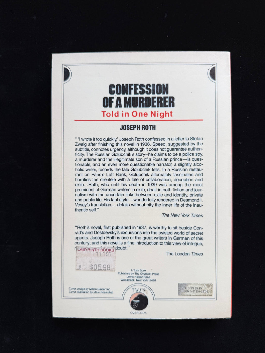 Confession of a Murderer