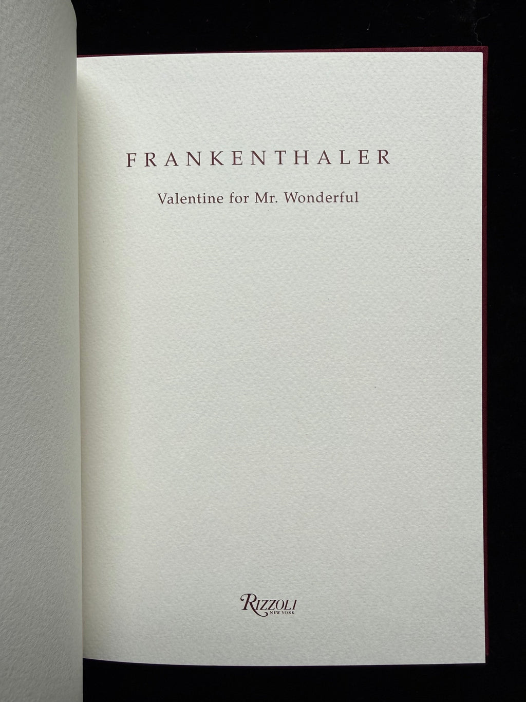 Frankenthaler: Valentine for Mr. Wonderful