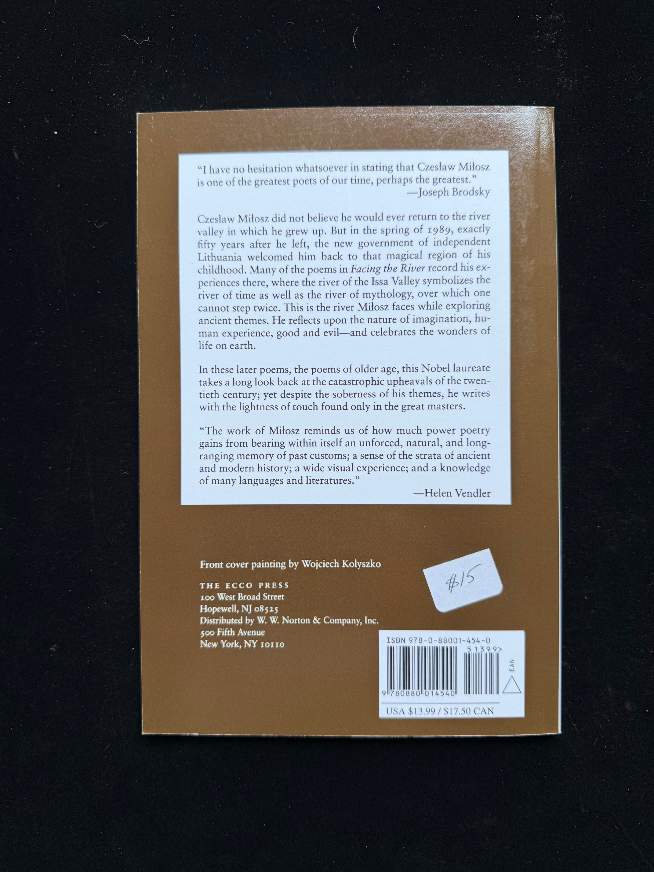 Facing the River: New Poems