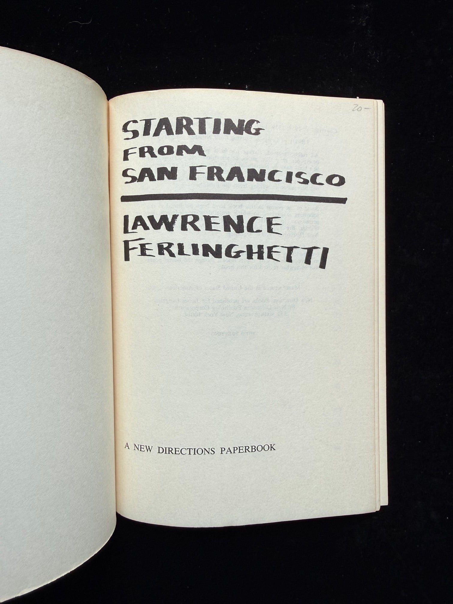 Starting From San Francisco