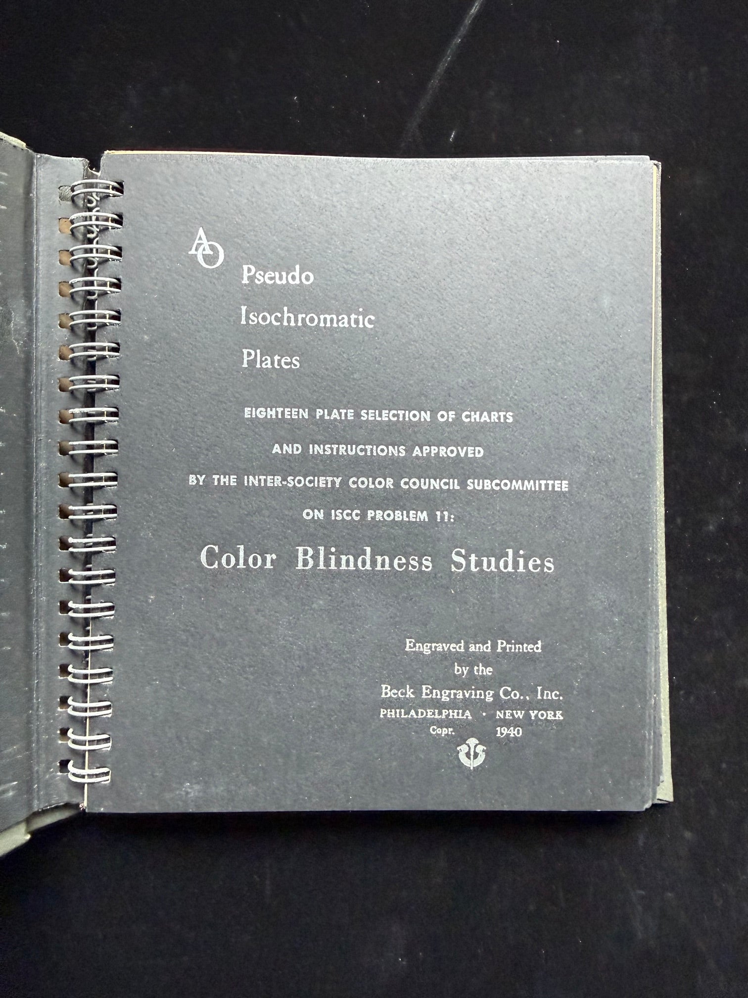 Pseudo-Isochromatic Plates for Testing Color Perception