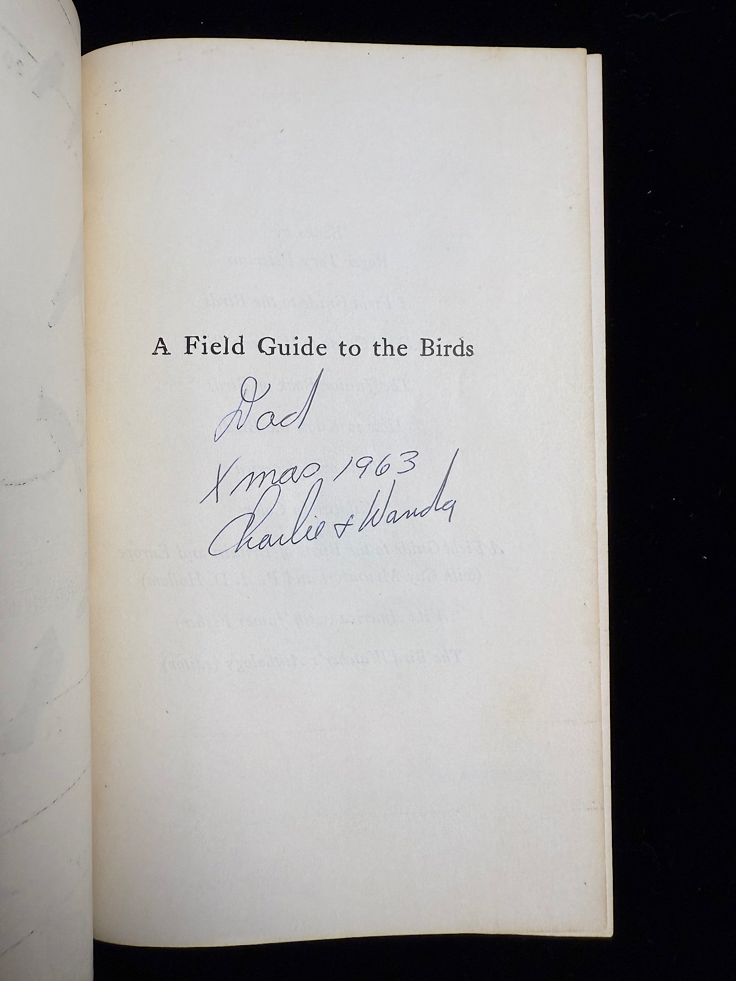 A Field Guide to the Birds