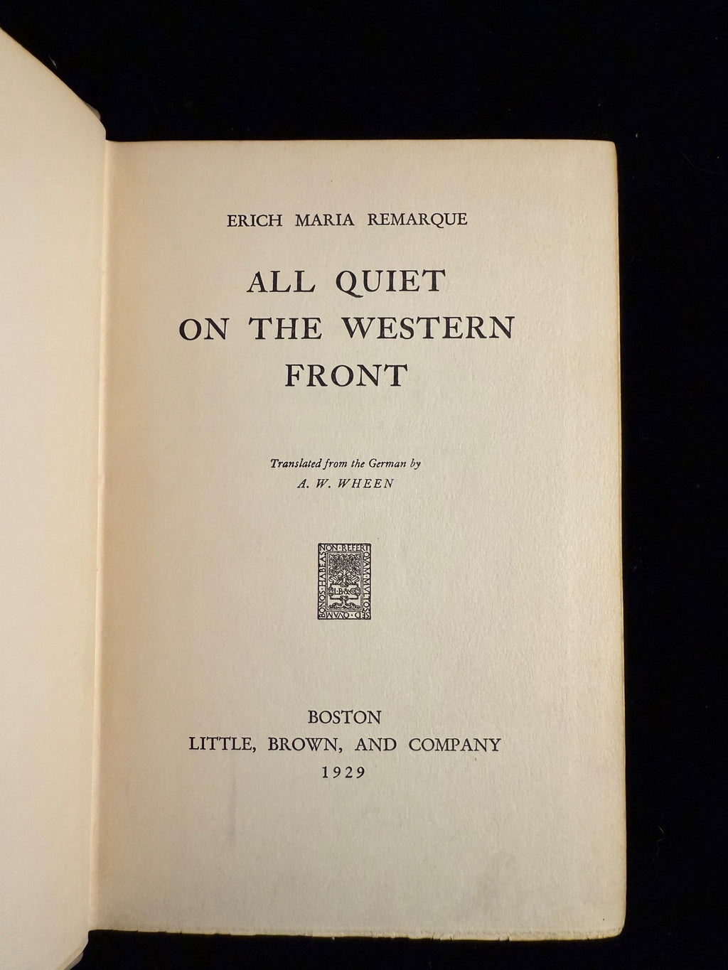 All Quiet on the Western Front