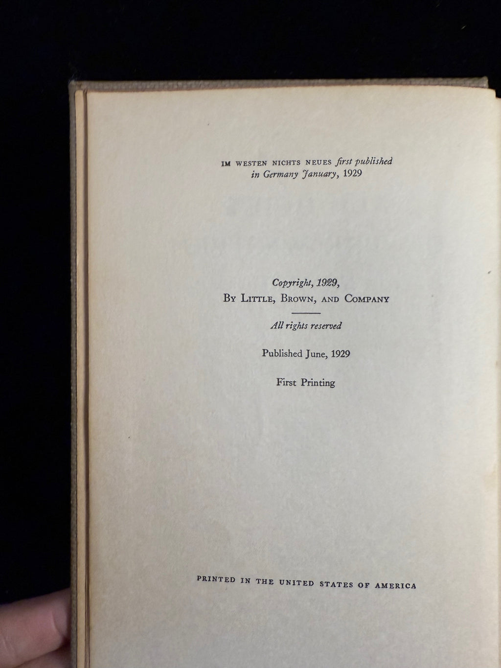 All Quiet on the Western Front