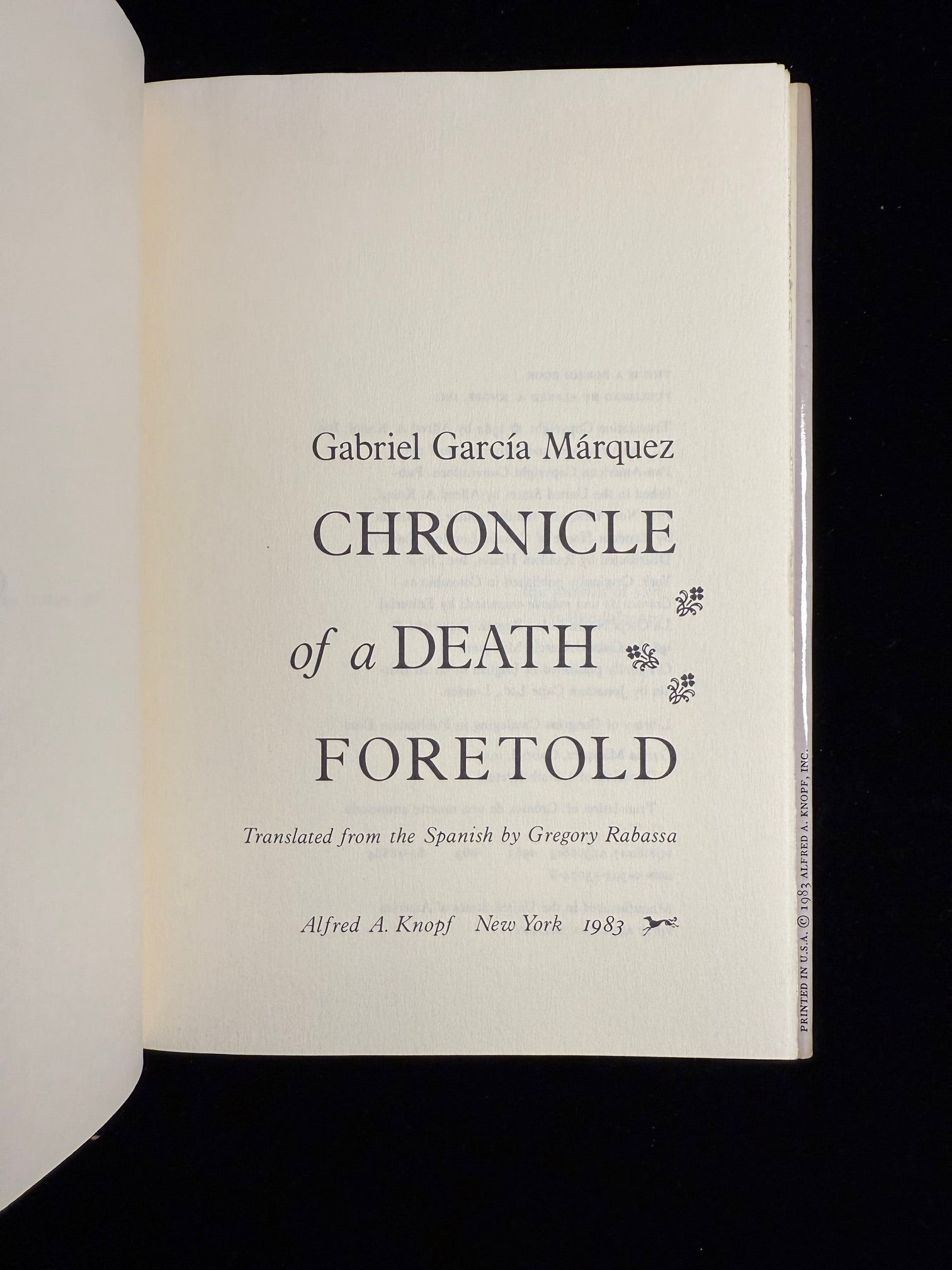 Chronicle of a Death Foretold