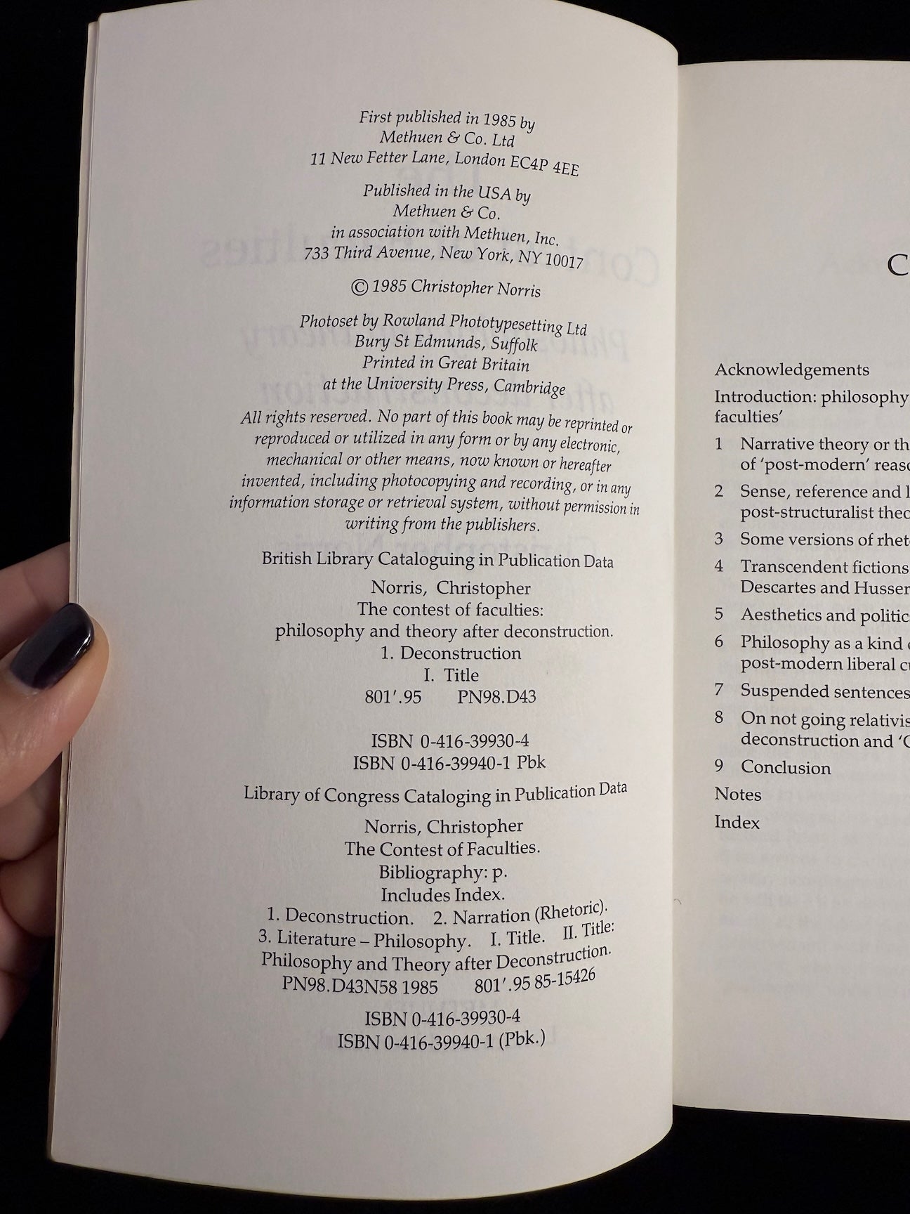 Contest of Faculties