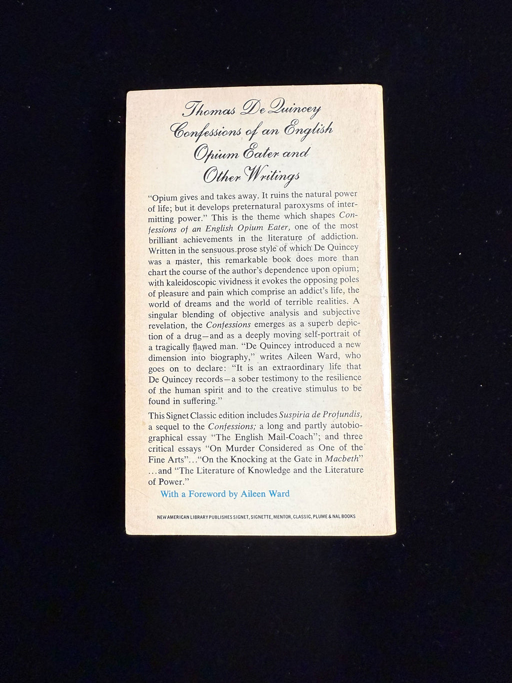 Confessions of an English Opium Eater