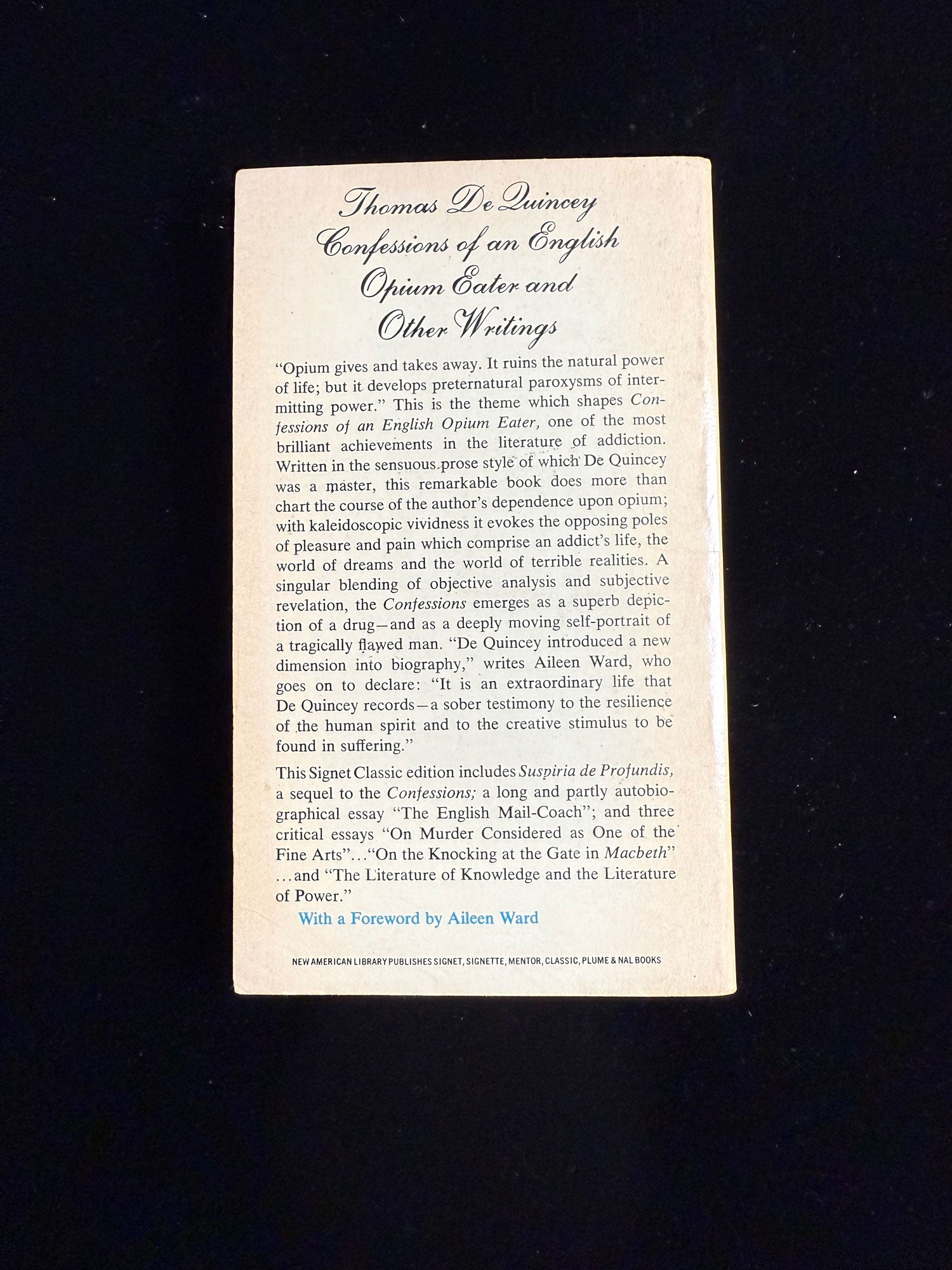 Confessions of an English Opium Eater