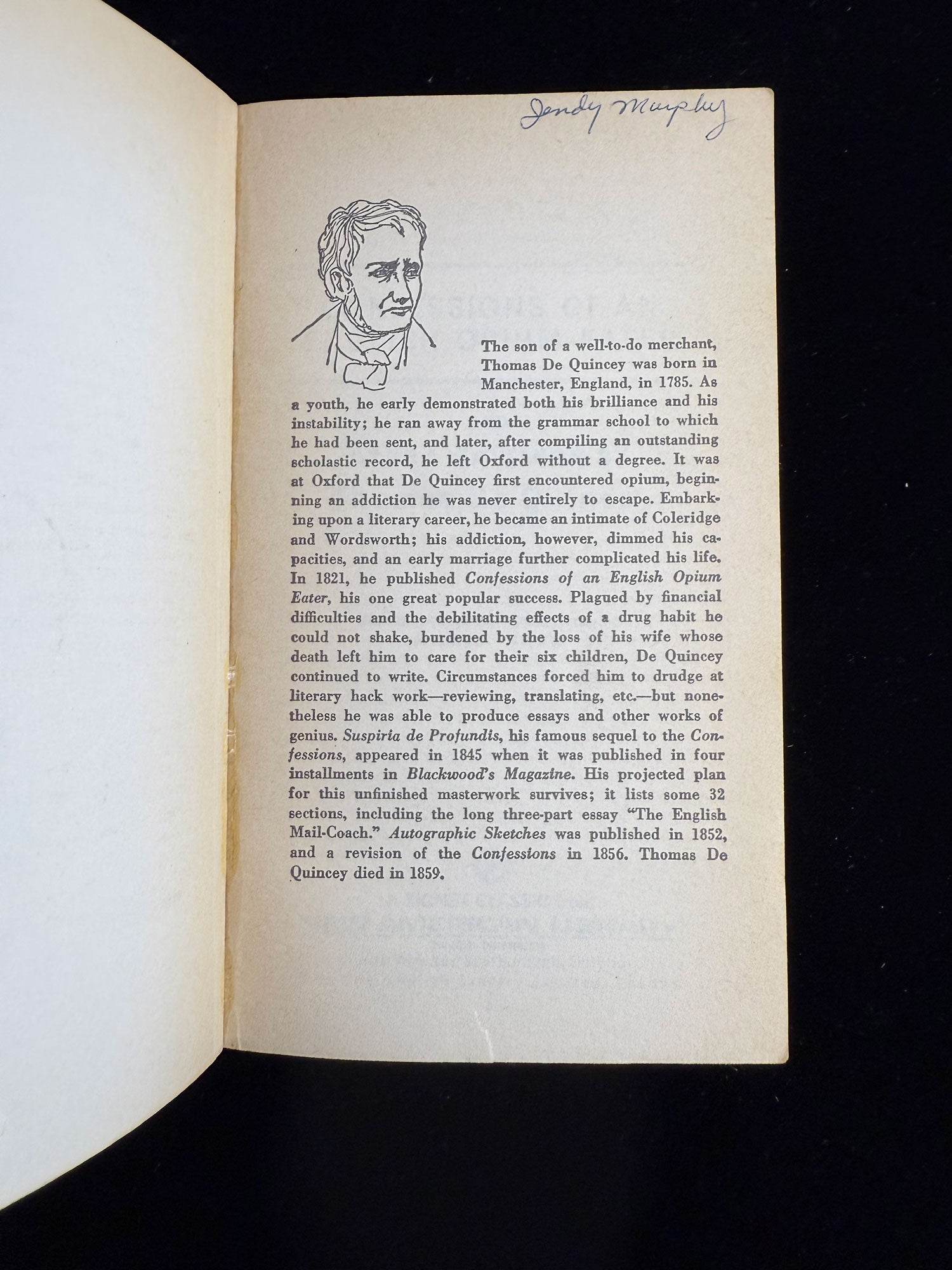 Confessions of an English Opium Eater