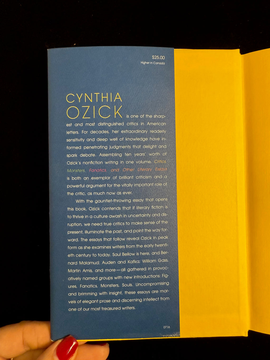 Critics, Monsters, Fanatics and Other Literary Essays