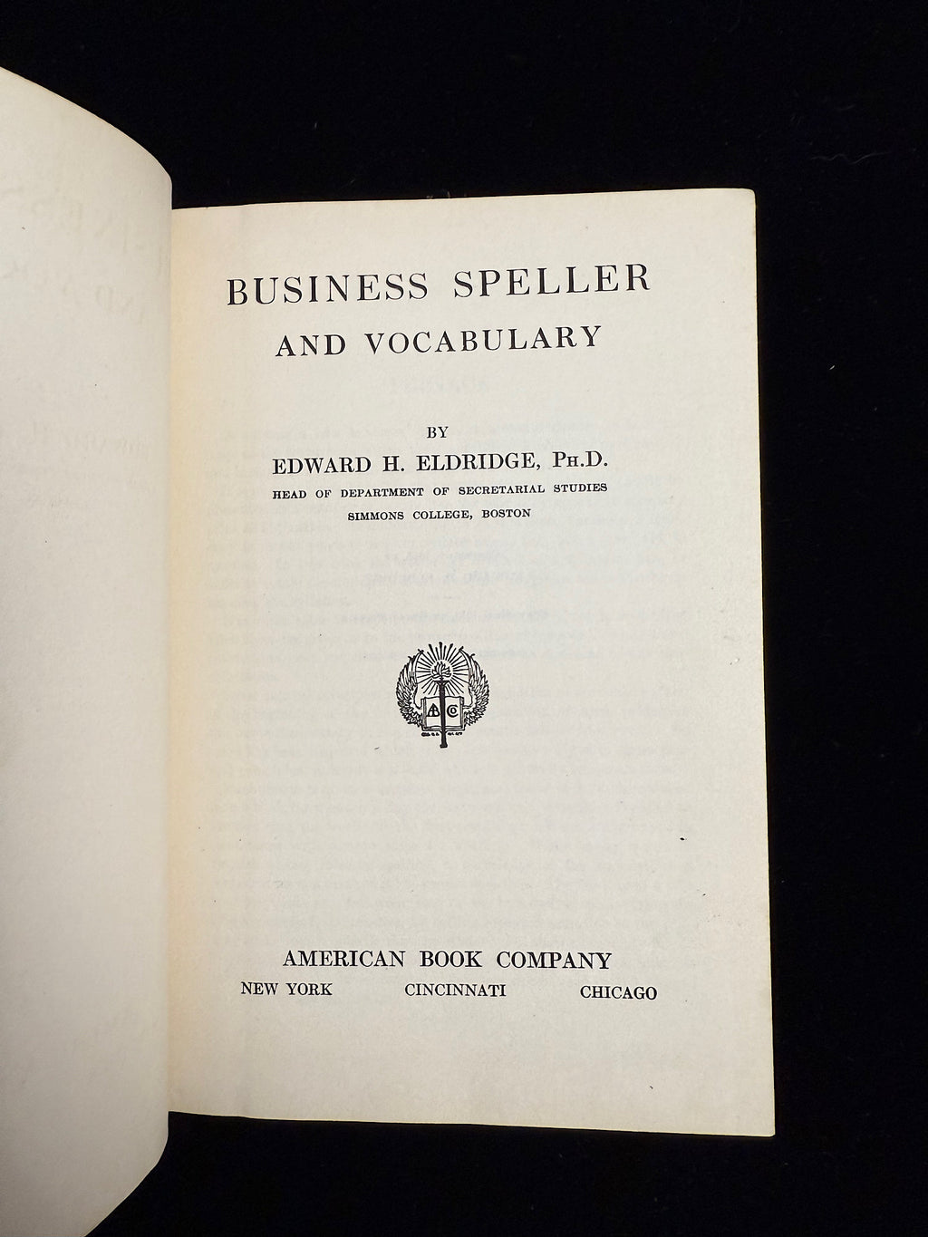 Eldridge’s Business Speller