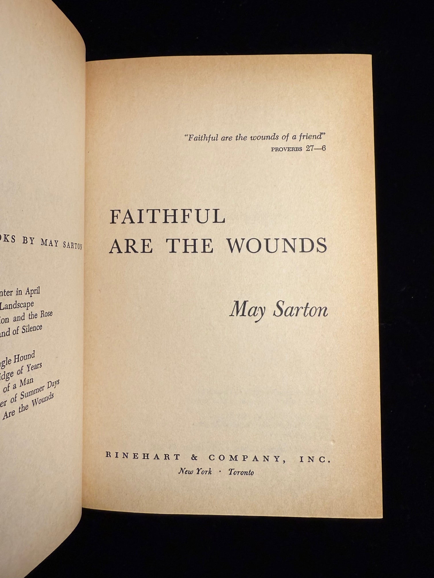 Faithful are the Wounds