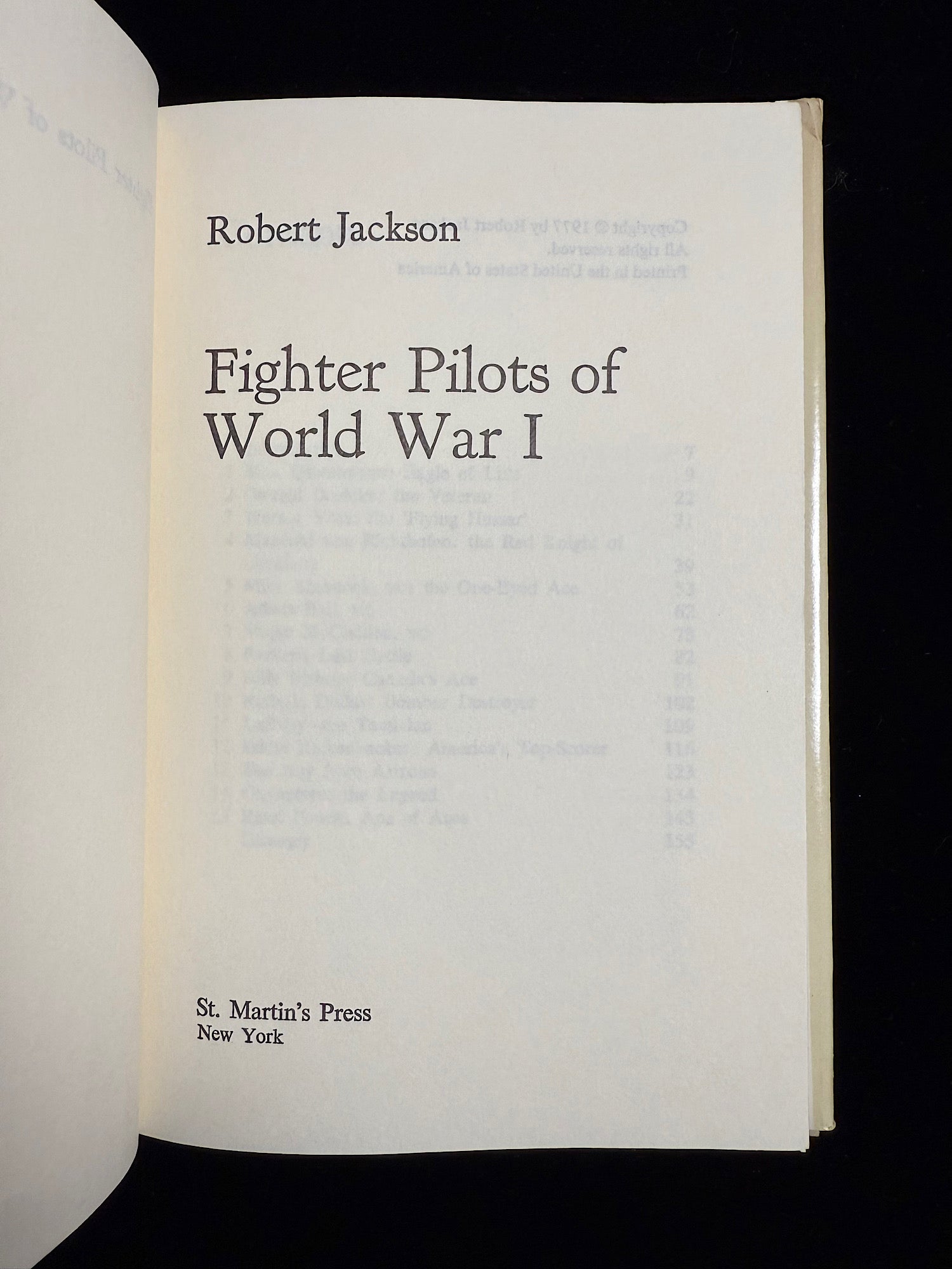 Fighter Pilots of World War I
