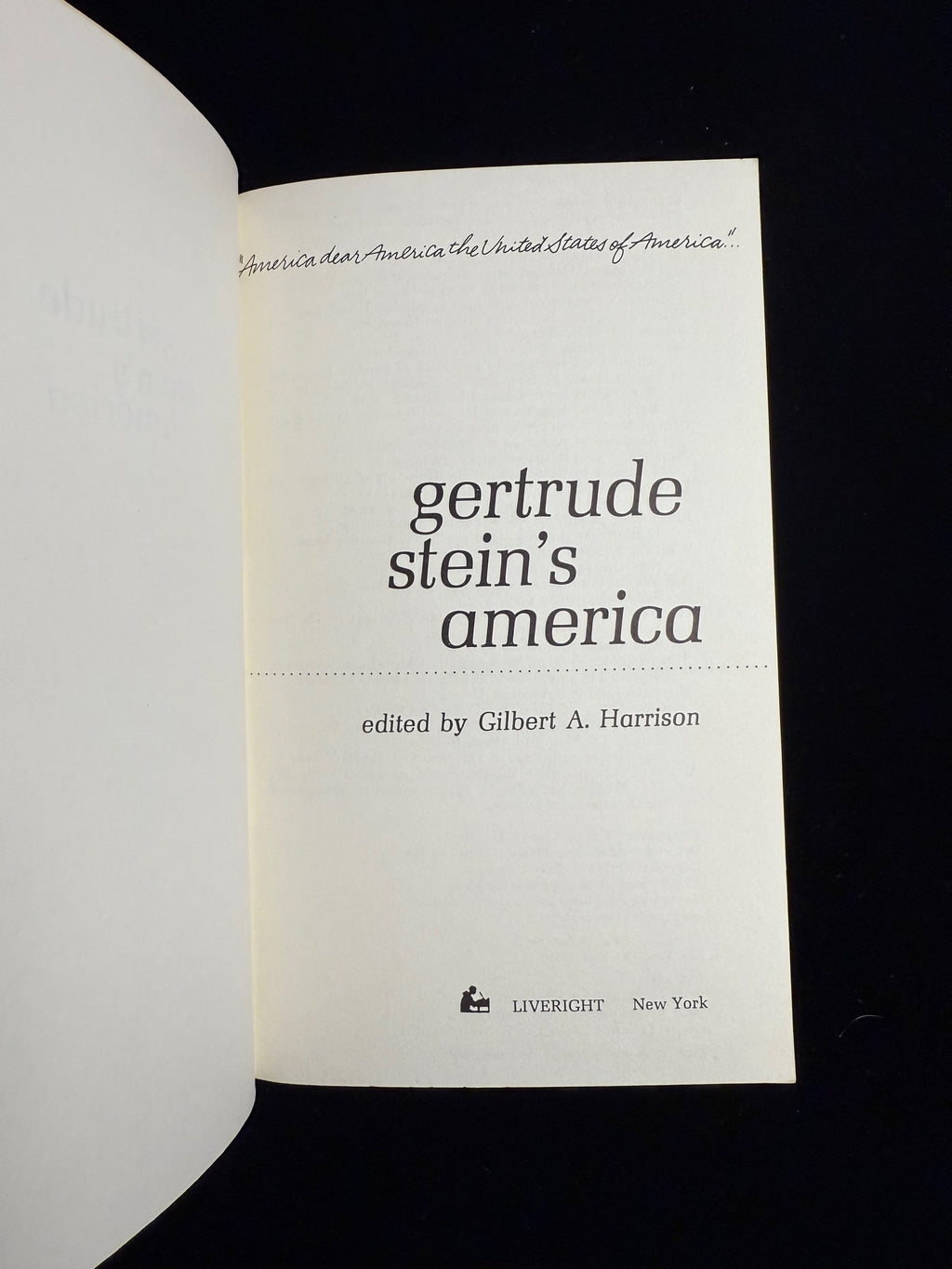 Gertrude Stein’s America