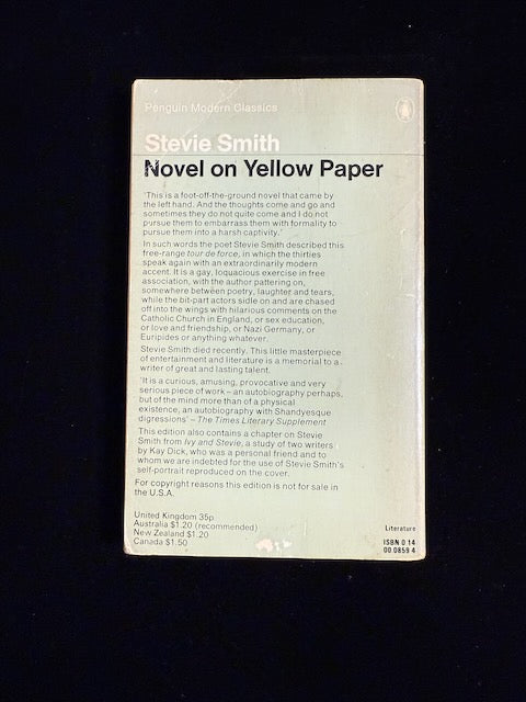 Novel on Yellow Paper
