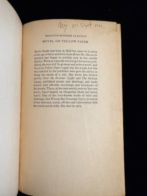 Novel on Yellow Paper