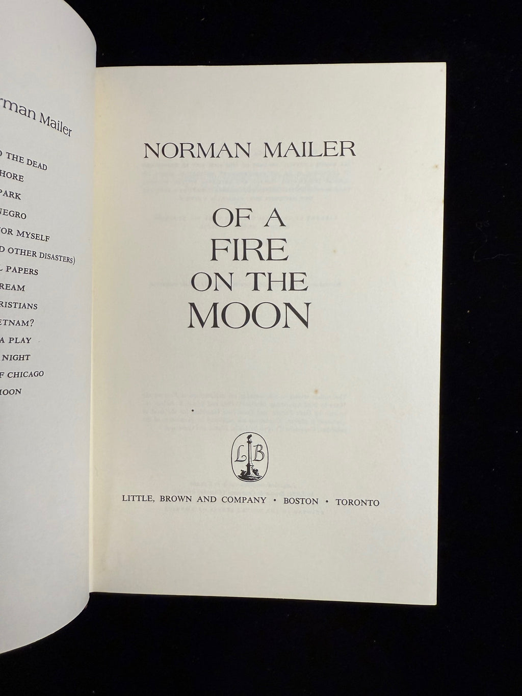 Of a Fire on the Moon