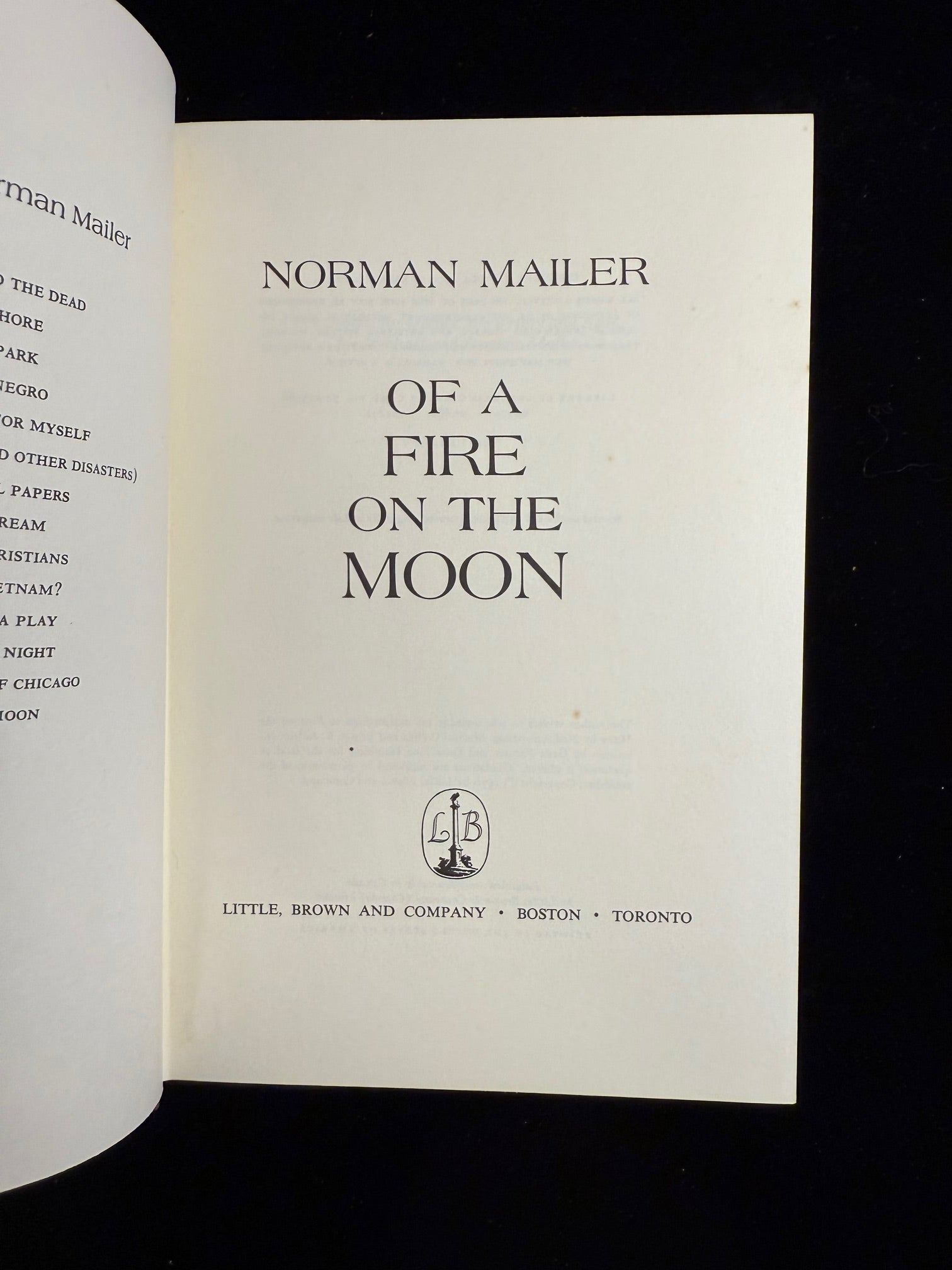 Of a Fire on the Moon