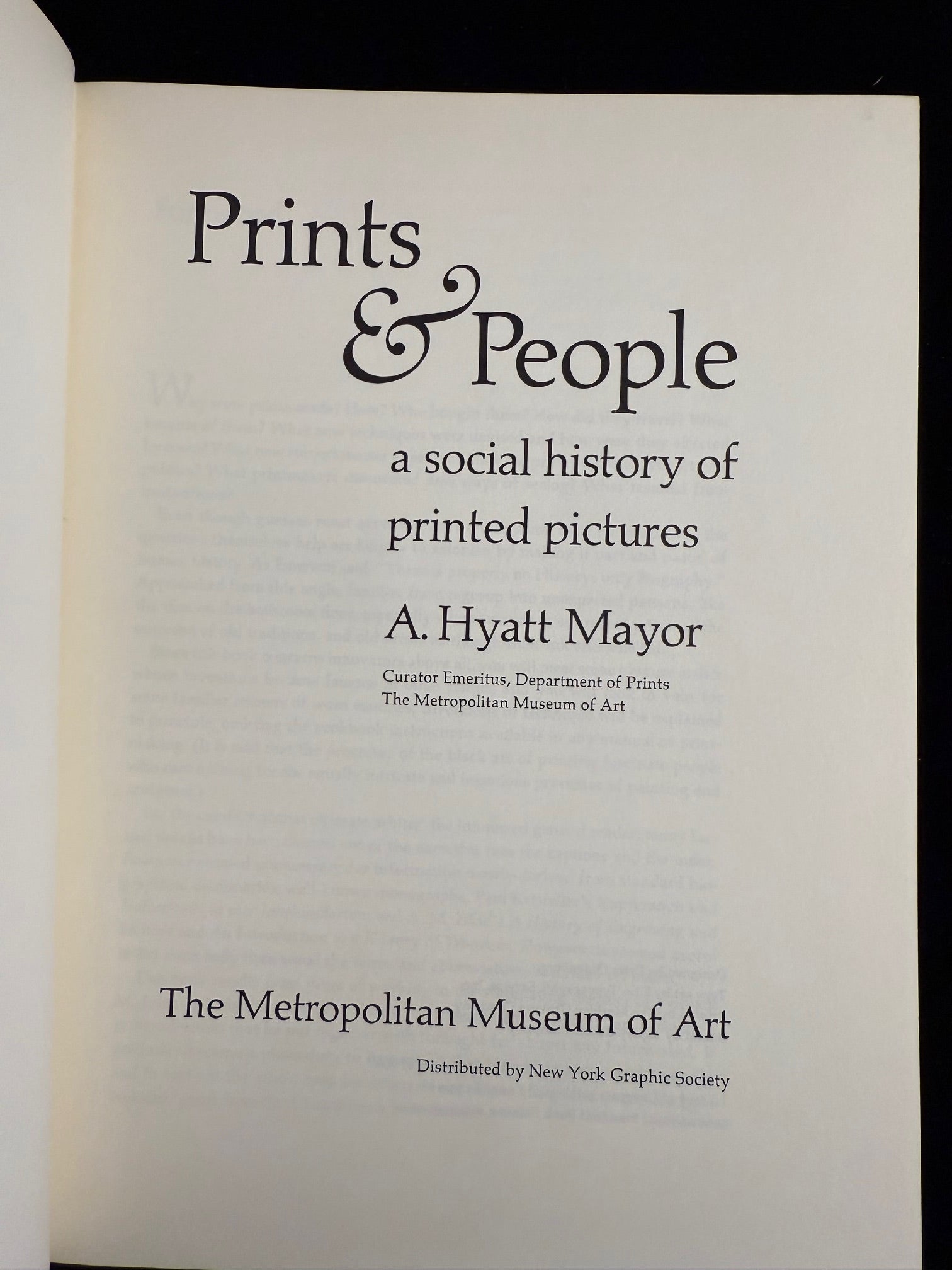 Prints and People: A Social History of Printed Pictures