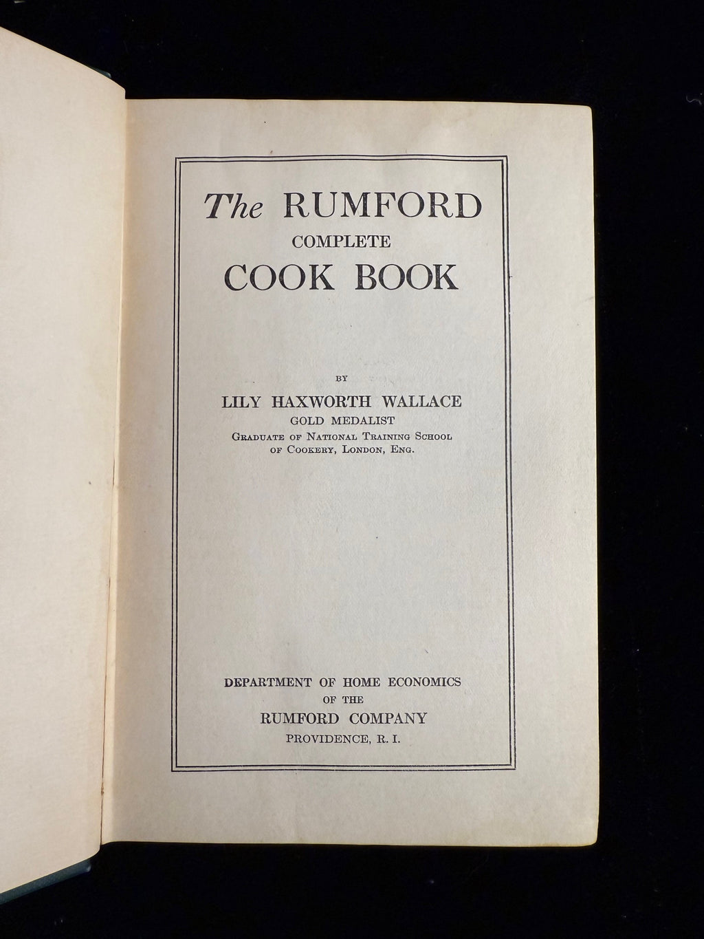 Rumford Complete Cook Book