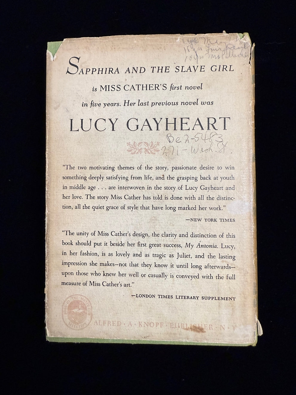 Sapphira and the Slave Girl