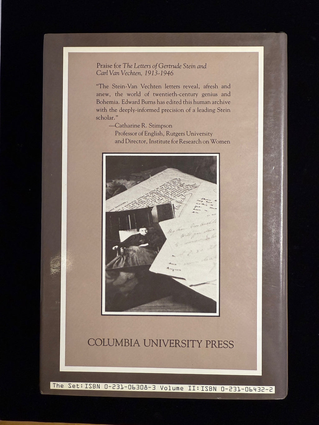 The Letters of Gertrude Stein and Carl Van Vechten Volume I and II