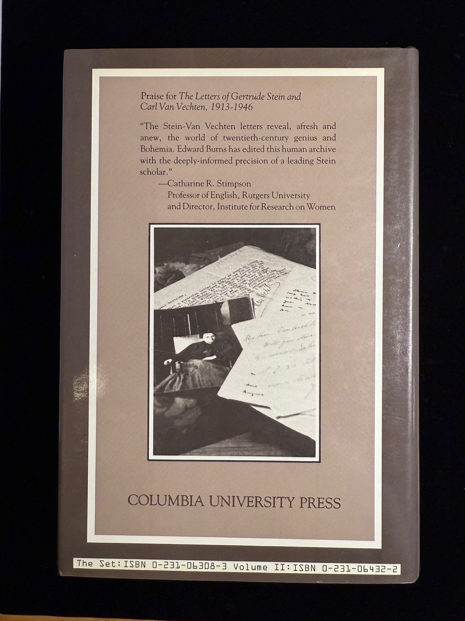 The Letters of Gertrude Stein and Carl Van Vechten Volume I and II