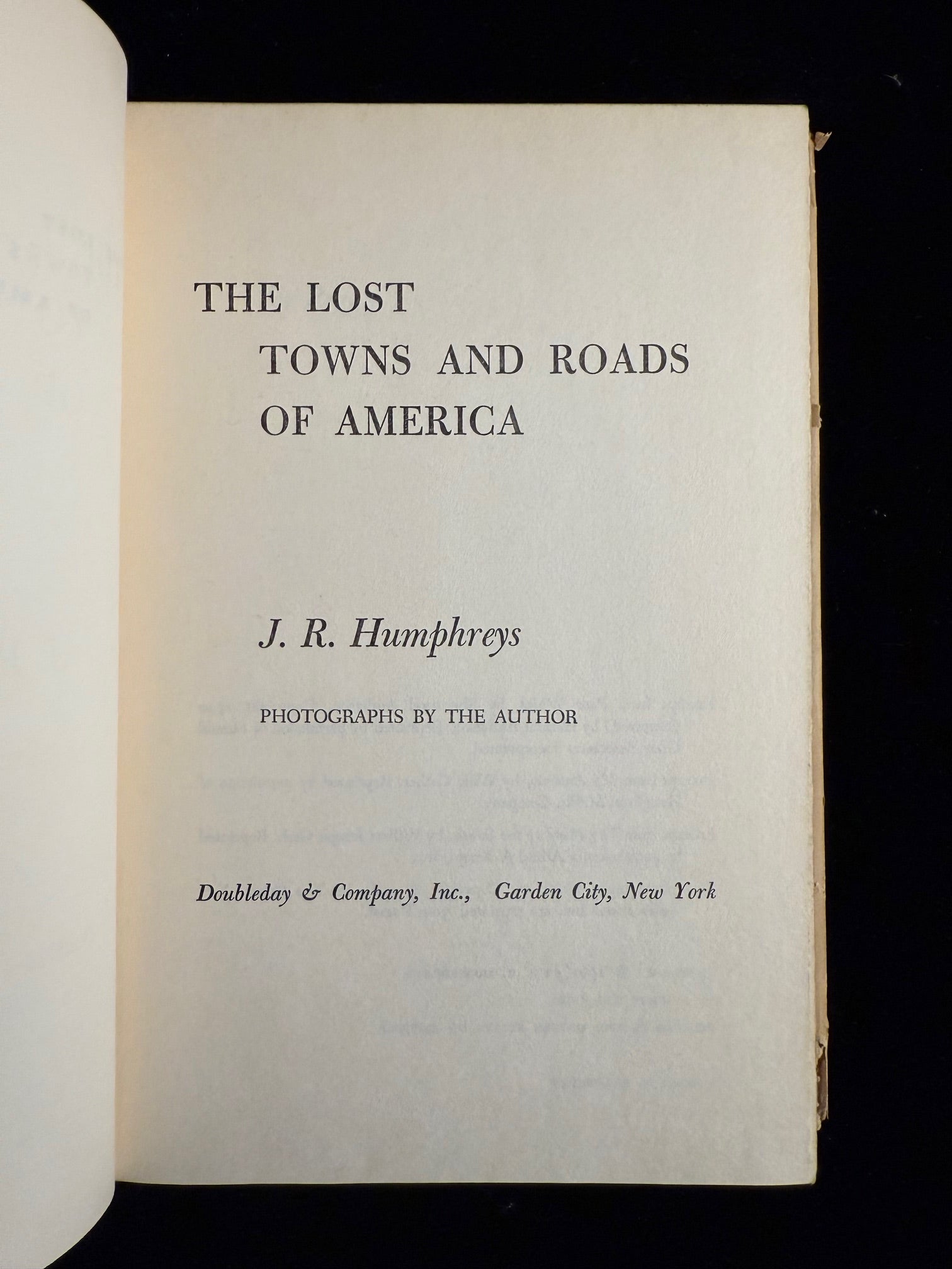 The Lost Towns & Roads of America