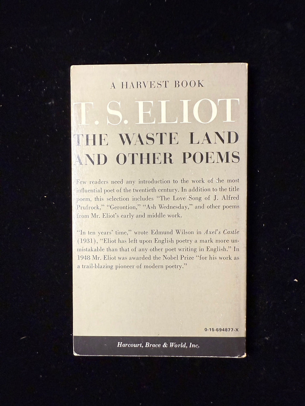 The Waste Land and Other Poems