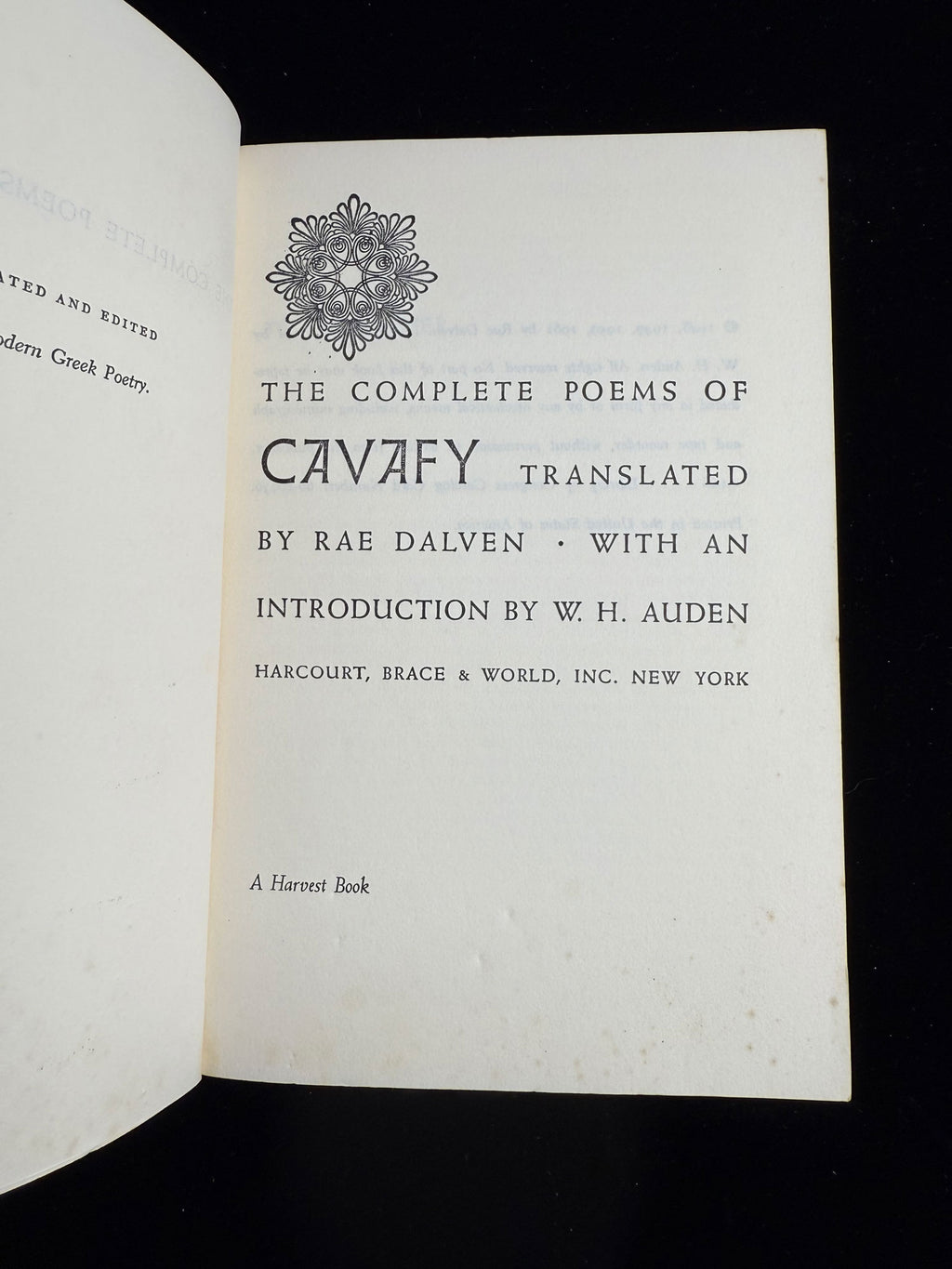 The Complete Poems of Cavafy