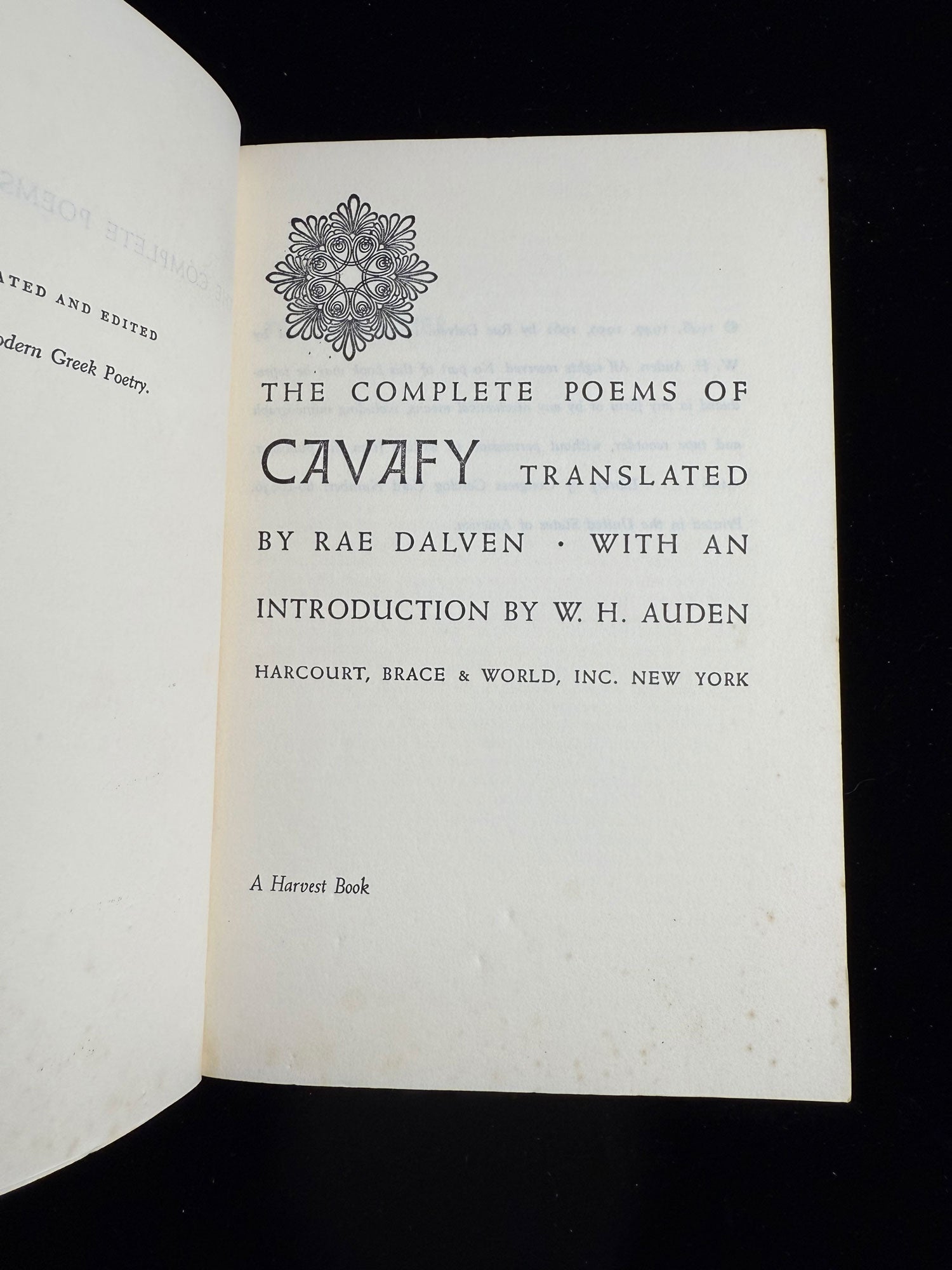 The Complete Poems of Cavafy