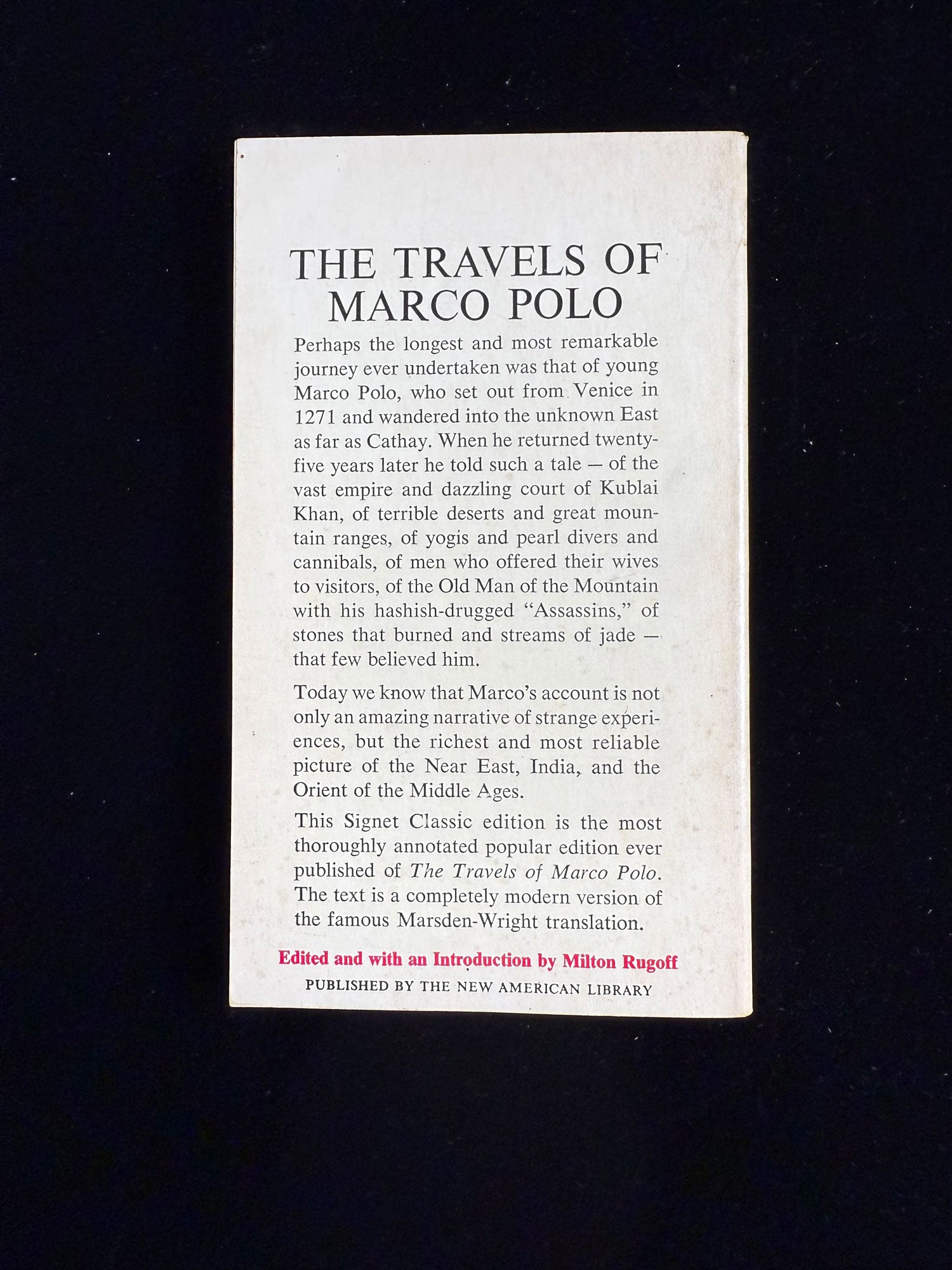 The Travels of Marco Polo