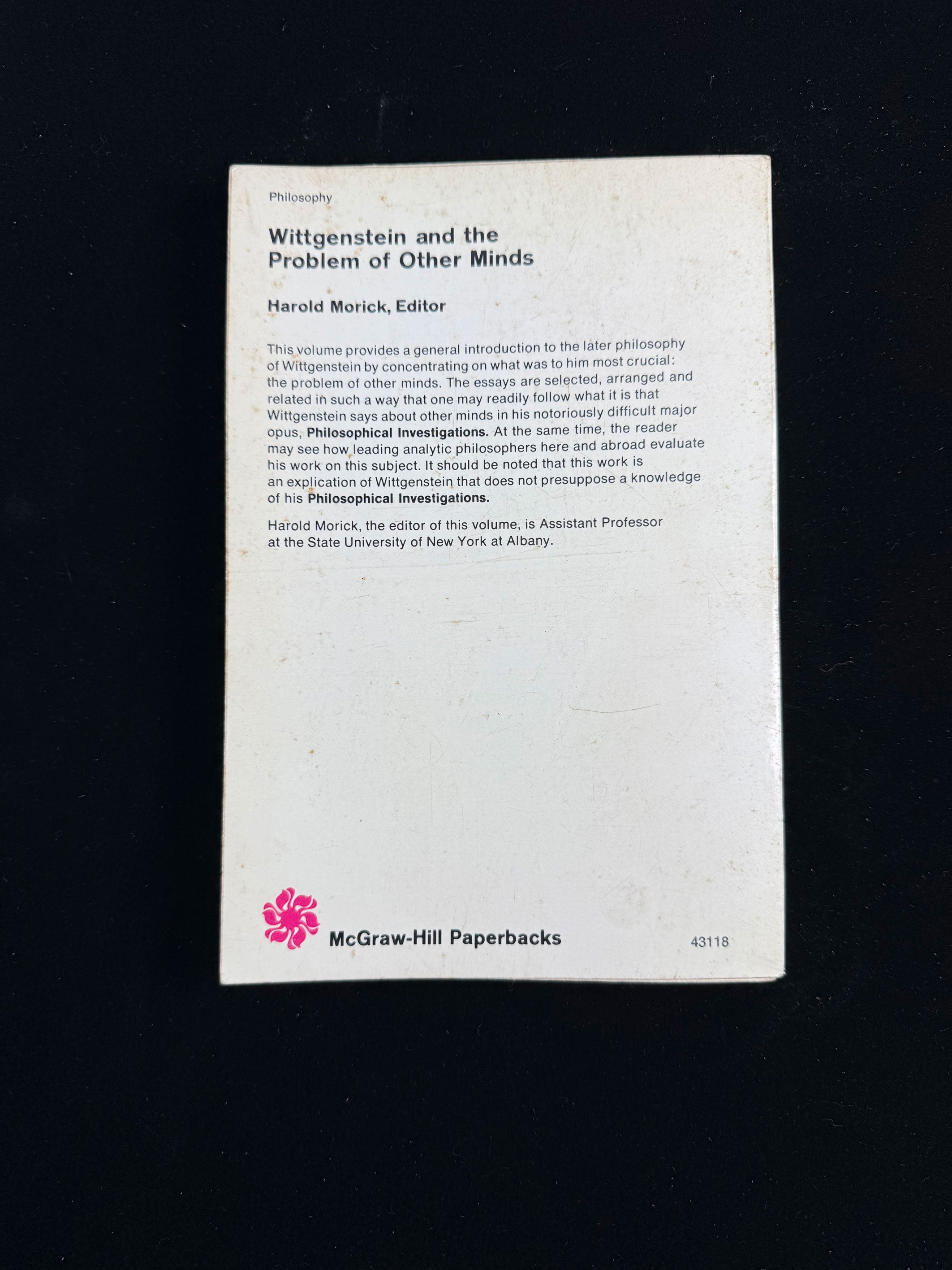 Wittgenstein and the Problem of Other Minds