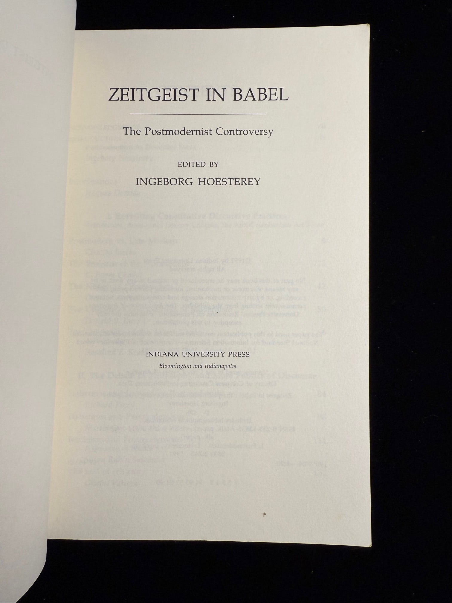Zeitgeist in Babel